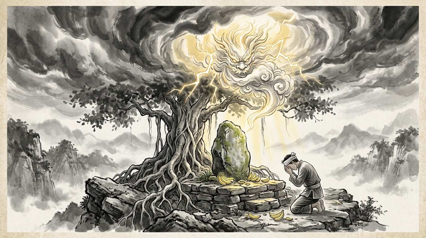 神像显圣雷霆痛斥